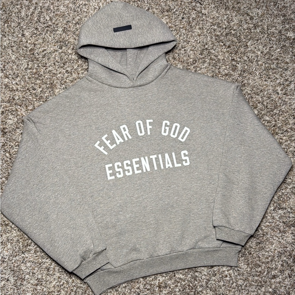 Light Heather Grey Essentials Hoodie